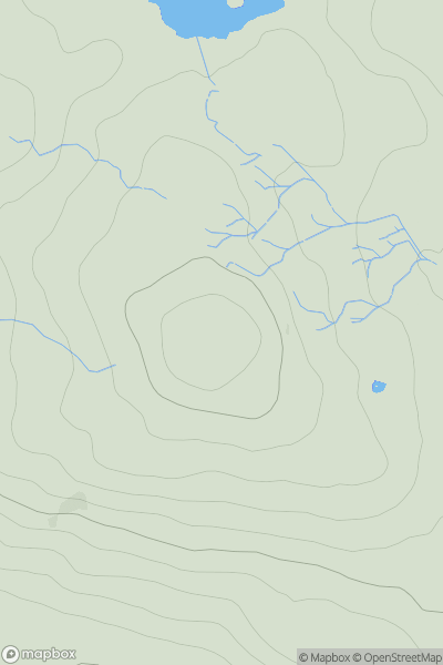 Thumbnail image for Mulloch Hill [The Glenkens to Annandale] showing contour plot for surrounding peak